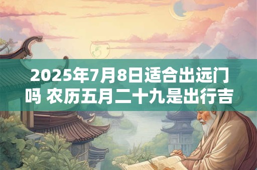 2025年7月8日适合出远门吗 农历五月二十九是出行吉日吗