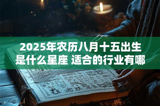 2025年农历八月十五出生是什么星座 适合的行业有哪些