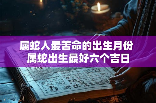 属蛇人最苦命的出生月份 属蛇出生最好六个吉日