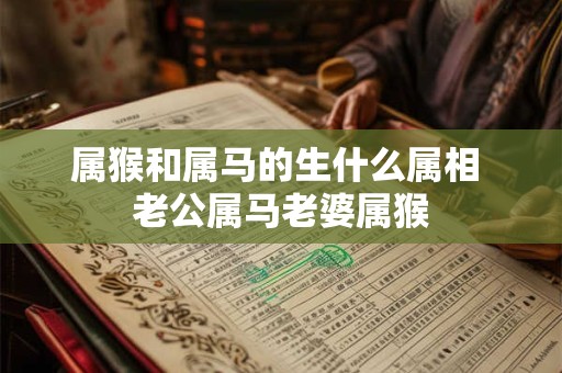 属猴和属马的生什么属相 老公属马老婆属猴