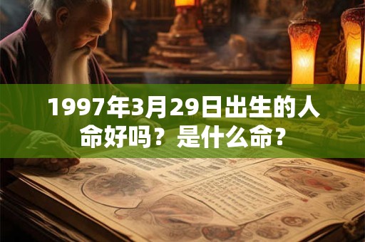 1997年3月29日出生的人命好吗？是什么命？