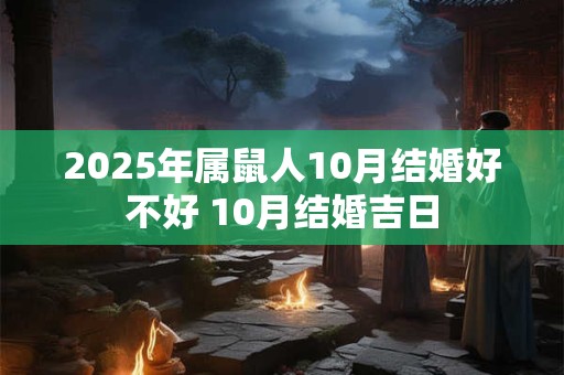 2026年属鼠人10月结婚好不好 10月结婚吉日