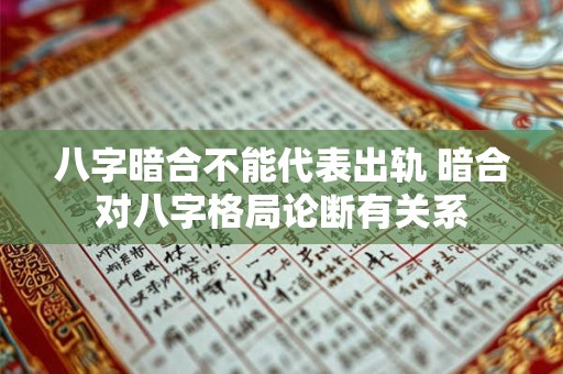 八字暗合不能代表出轨 暗合对八字格局论断有关系