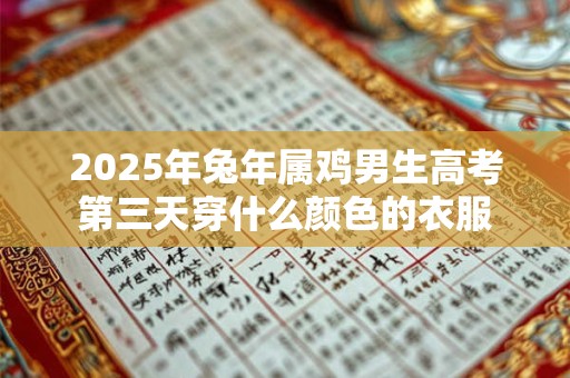 2025年兔年属鸡男生高考第三天穿什么颜色的衣服