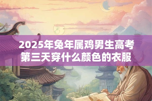 2025年兔年属鸡男生高考第三天穿什么颜色的衣服