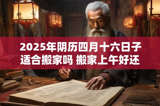 2025年阴历四月十六日子适合搬家吗 搬家上午好还是下午好