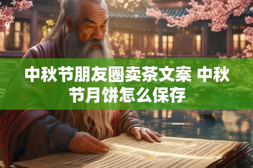 中秋节朋友圈卖茶文案 中秋节月饼怎么保存