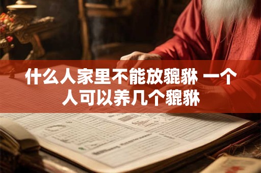 什么人家里不能放貔貅 一个人可以养几个貔貅