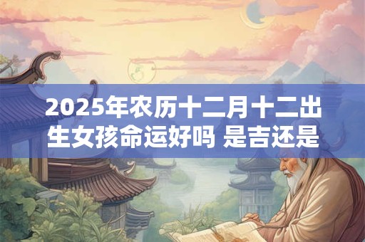 2025年农历十二月十二出生女孩命运好吗 是吉还是凶