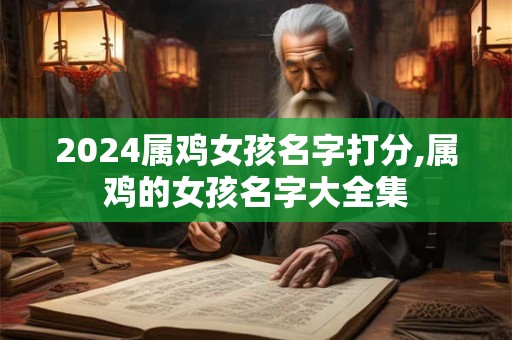 2024属鸡女孩名字打分,属鸡的女孩名字大全集