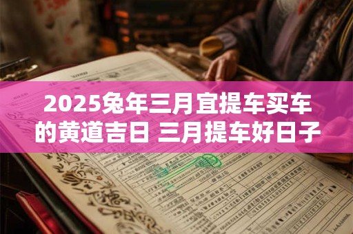 2025兔年三月宜提车买车的黄道吉日 三月提车好日子
