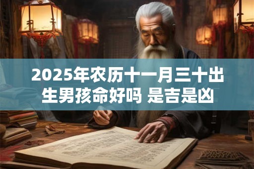 2025年农历十一月三十出生男孩命好吗 是吉是凶