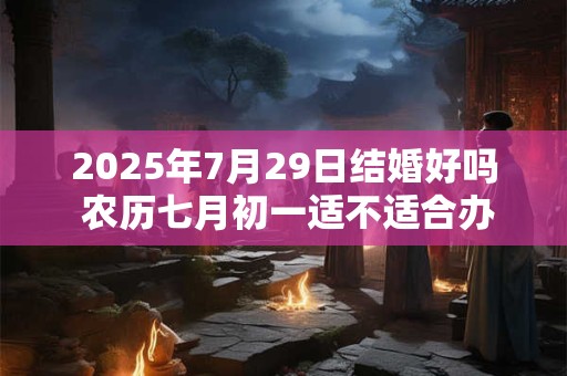 2025年7月29日结婚好吗 农历七月初一适不适合办酒席
