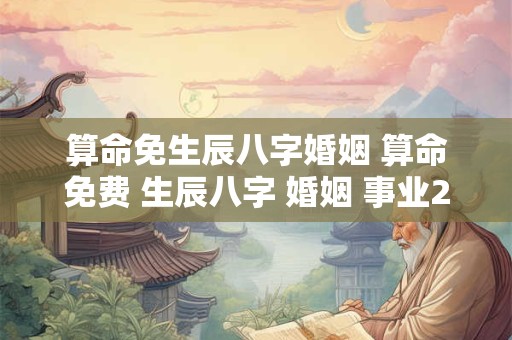 算命免生辰八字婚姻 算命免费 生辰八字 婚姻 事业2025年