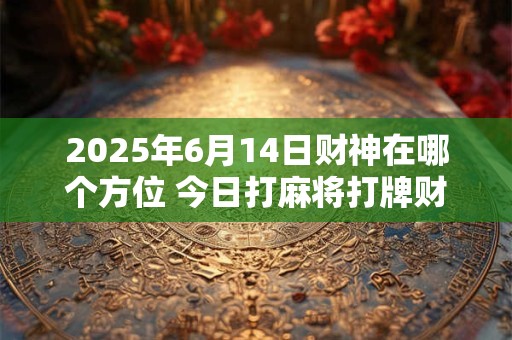 2025年6月14日财神在哪个方位 今日打麻将打牌财运方位！