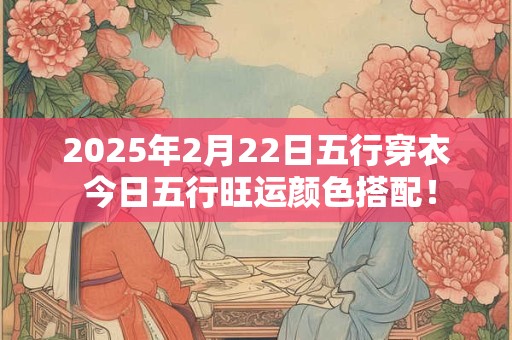 2025年2月22日五行穿衣 今日五行旺运颜色搭配！