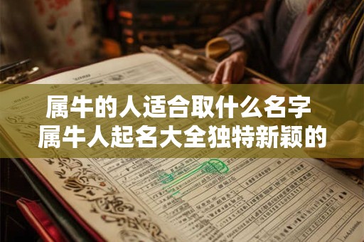 属牛的人适合取什么名字 属牛人起名大全独特新颖的