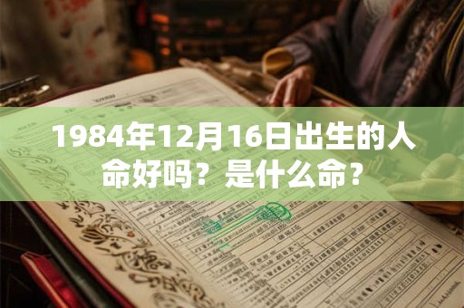 1984年12月16日出生的人命好吗？是什么命？