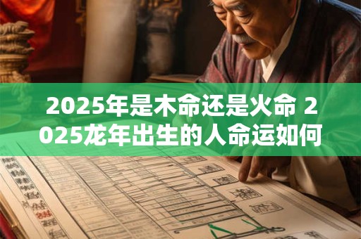 2025年是木命还是火命 2025龙年出生的人命运如何