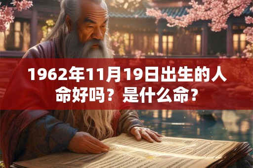 1962年11月19日出生的人命好吗？是什么命？