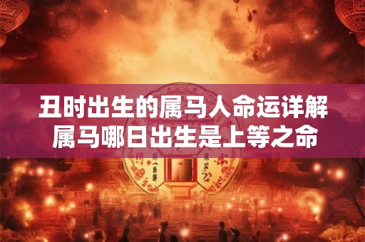 丑时出生的属马人命运详解 属马哪日出生是上等之命