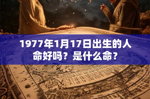 1977年1月17日出生的人命好吗？是什么命？