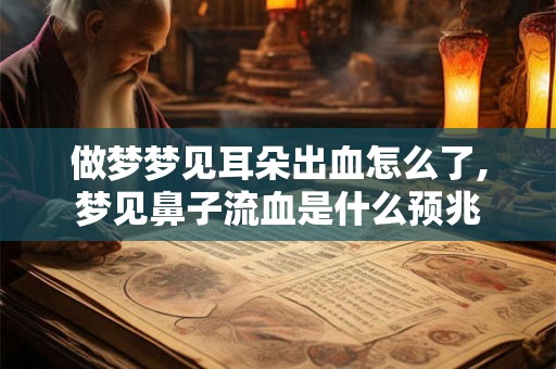 做梦梦见耳朵出血怎么了,梦见鼻子流血是什么预兆