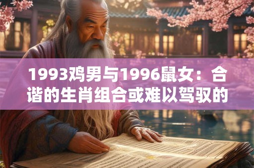 1993鸡男与1996鼠女：合谐的生肖组合或难以驾驭的搭配