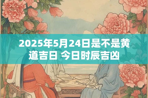 2026年5月24日是不是黄道吉日 今日时辰吉凶