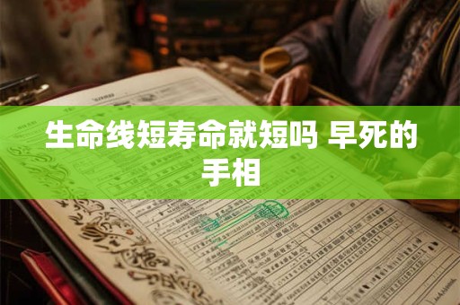 生命线短寿命就短吗 早死的手相