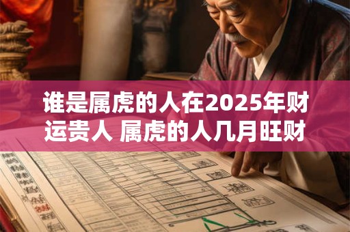 谁是属虎的人在2025年财运贵人 属虎的人几月旺财运呢