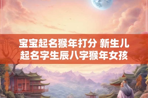 宝宝起名猴年打分 新生儿起名字生辰八字猴年女孩
