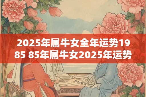 2025年属牛女全年运势1985 85年属牛女2025年运势走向