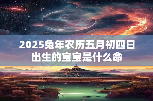 2026兔年农历五月初四日出生的宝宝是什么命