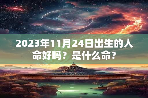 2023年11月24日出生的人命好吗？是什么命？