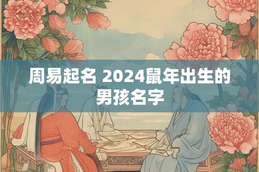 周易起名 2024鼠年出生的男孩名字