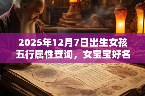 2025年12月7日出生女孩五行属性查询，女宝宝好名字合集