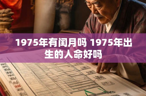 1975年有闰月吗 1975年出生的人命好吗