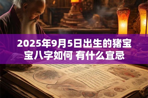 2025年9月5日出生的猪宝宝八字如何 有什么宜忌