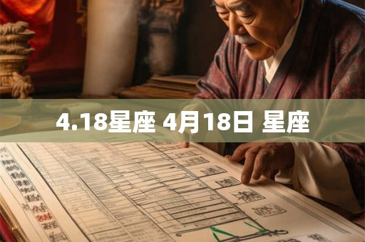 4.18星座 4月18日 星座