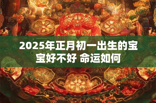 2025年正月初一出生的宝宝好不好 命运如何