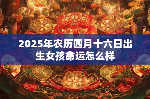 2026年农历四月十六日出生女孩命运怎么样 2026年农历四月十六日出生女孩命运怎么样