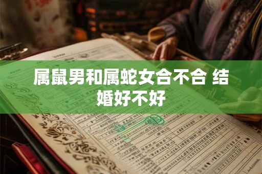 属鼠男和属蛇女合不合 结婚好不好