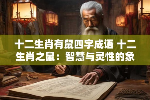 十二生肖有鼠四字成语 十二生肖之鼠:智慧与灵性的象征 十二生肖有鼠四字成语 十二生肖之鼠:智慧与灵性的象征