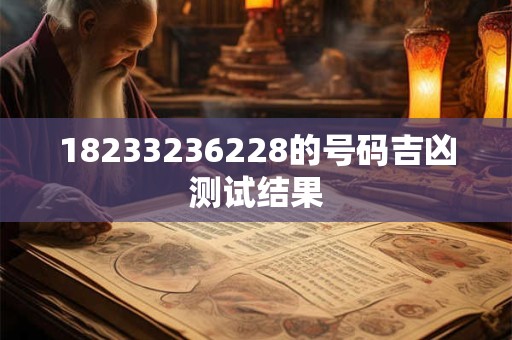 18233236228的号码吉凶测试结果