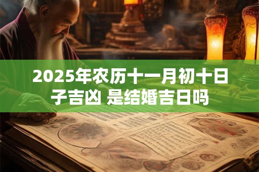 2025年农历十一月初十日子吉凶 是结婚吉日吗