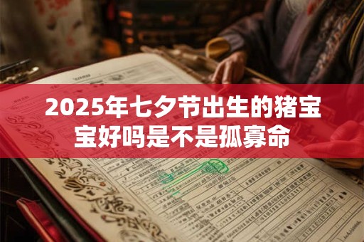 2025年七夕节出生的猪宝宝好吗是不是孤寡命