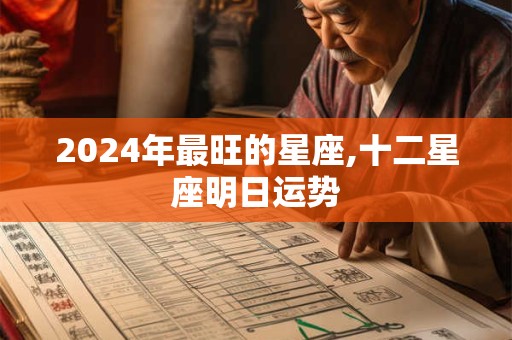 2024年最旺的星座,十二星座明日运势