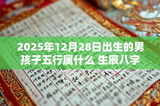 2025年12月28日出生的男孩子五行属什么 生辰八字取名