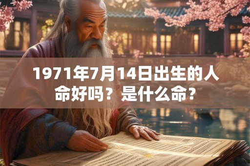 1971年7月14日出生的人命好吗？是什么命？